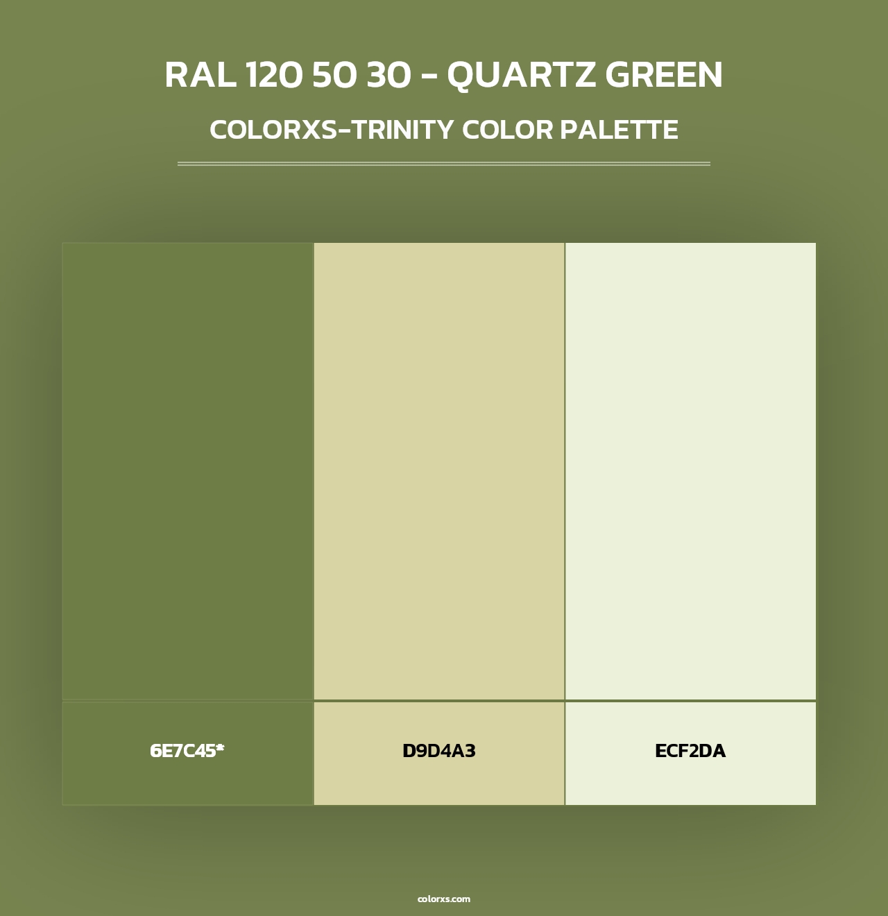 RAL 120 50 30 - Quartz Green - Colorxs Trinity Palette
