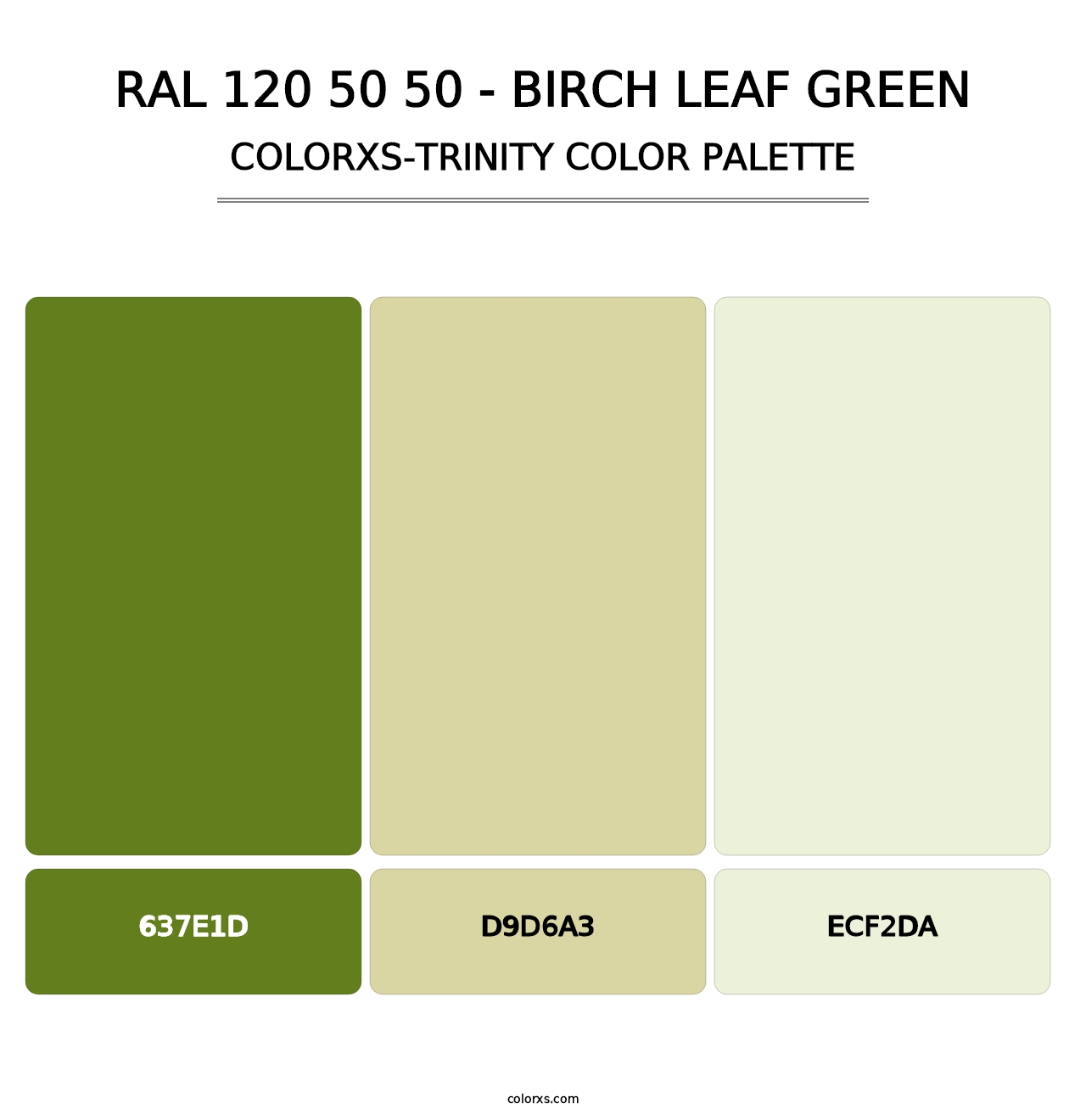 RAL 120 50 50 - Birch Leaf Green - Colorxs Trinity Palette
