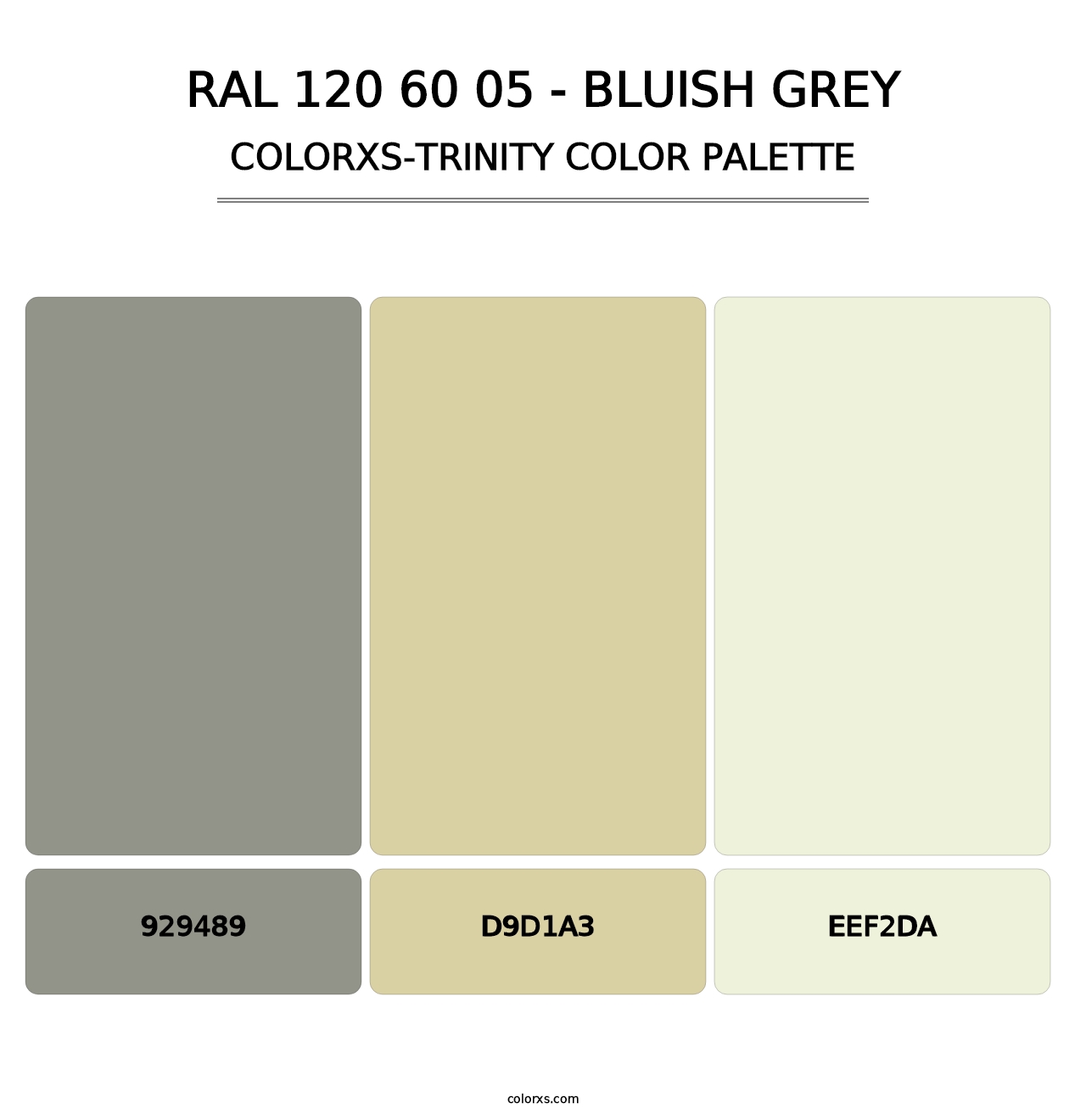 RAL 120 60 05 - Bluish Grey - Colorxs Trinity Palette