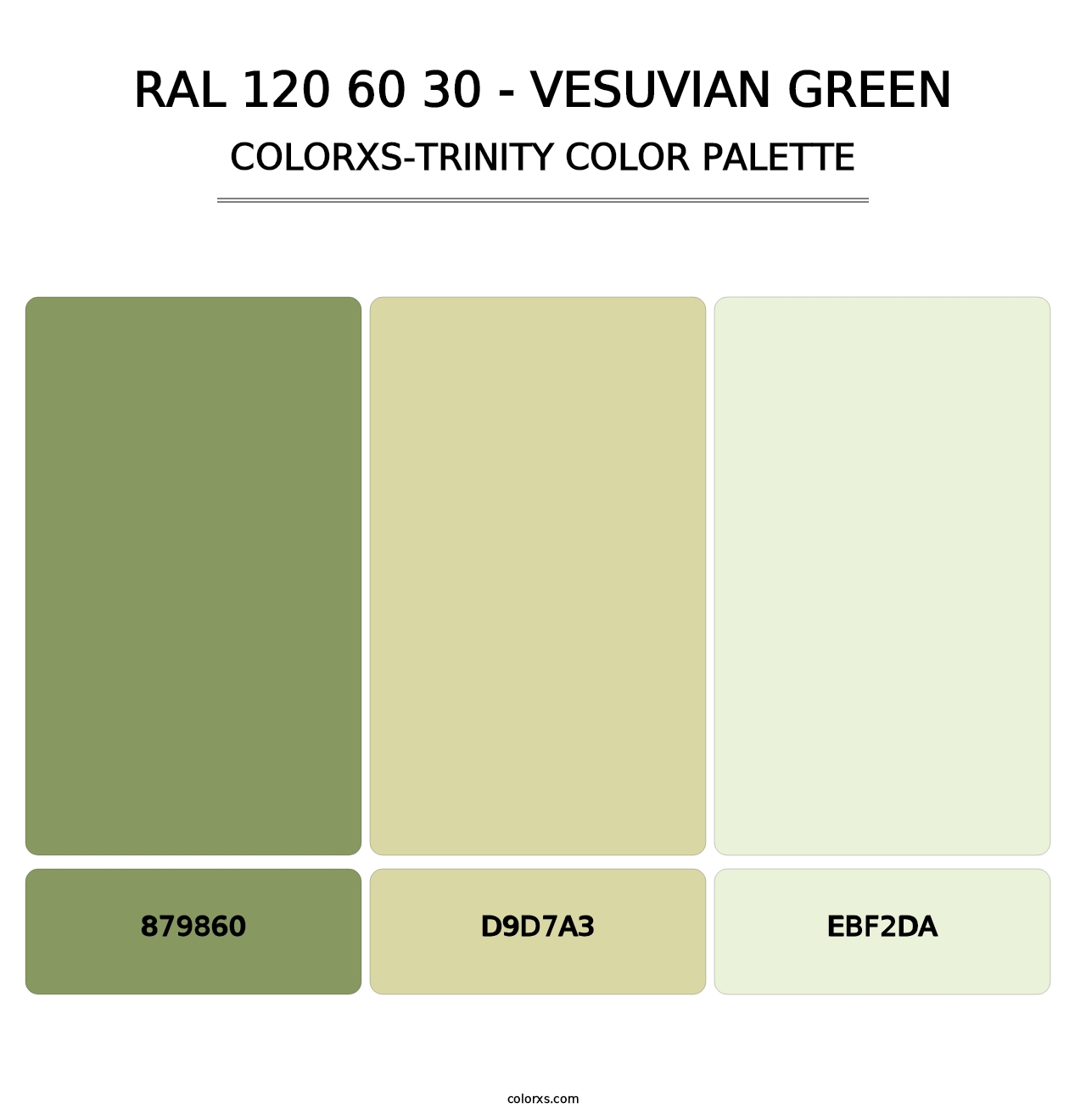 RAL 120 60 30 - Vesuvian Green - Colorxs Trinity Palette