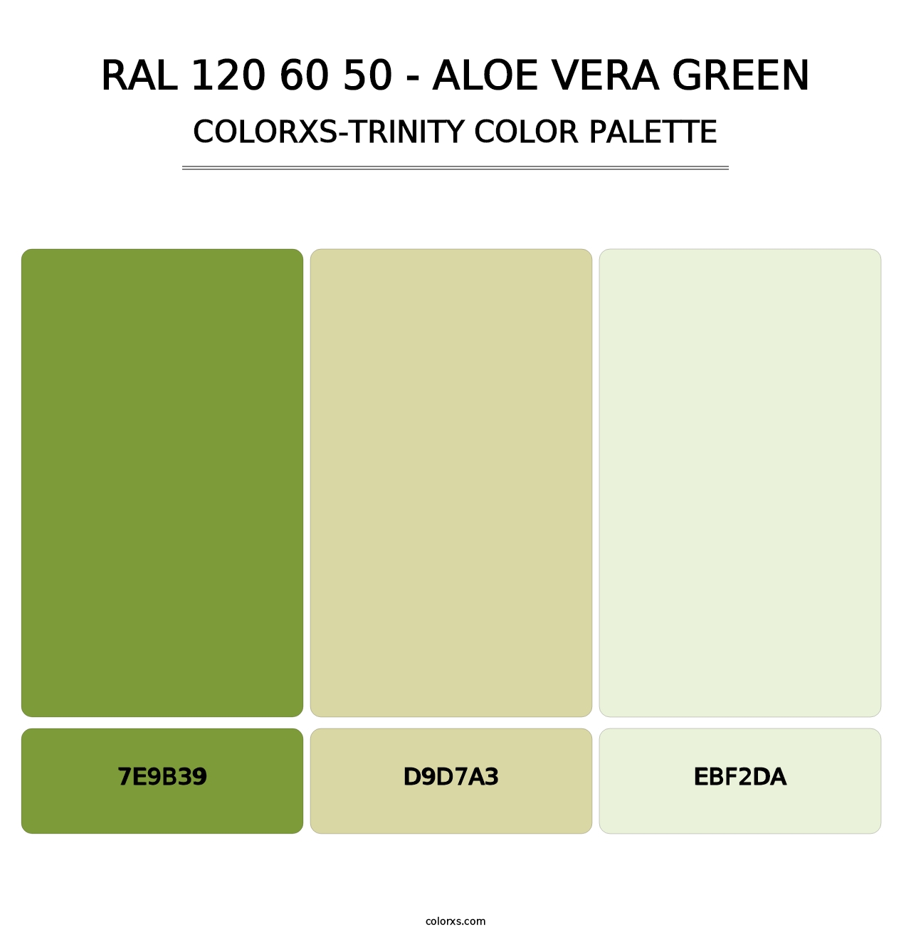 RAL 120 60 50 - Aloe Vera Green - Colorxs Trinity Palette