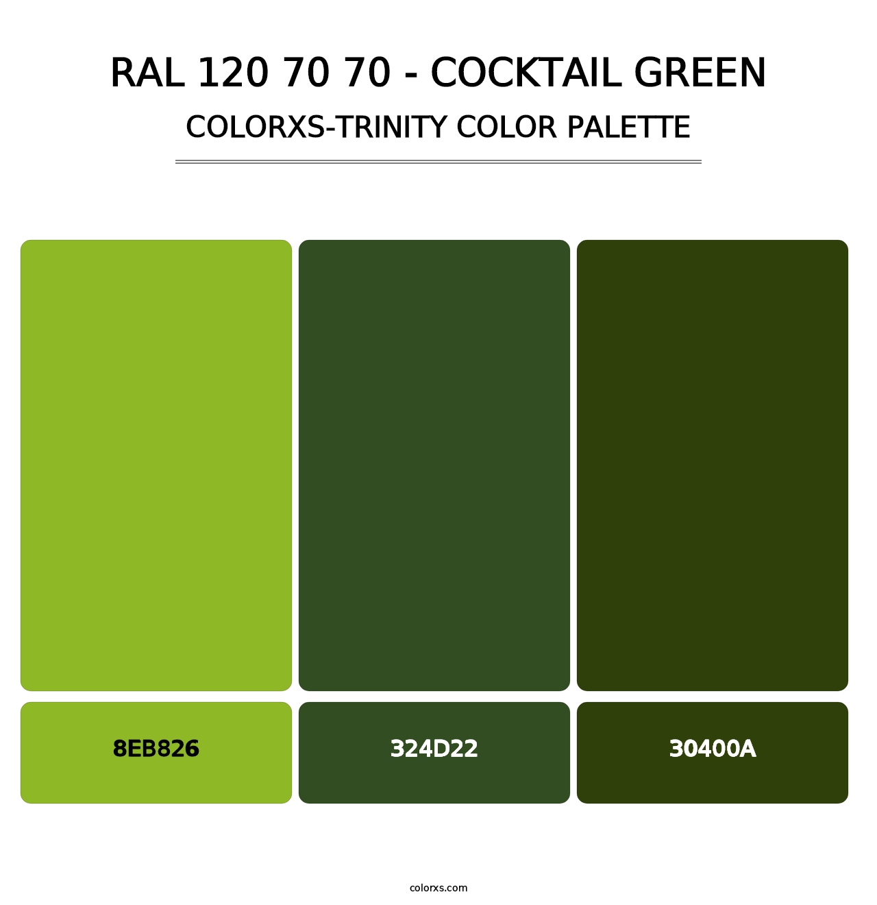 RAL 120 70 70 - Cocktail Green - Colorxs Trinity Palette