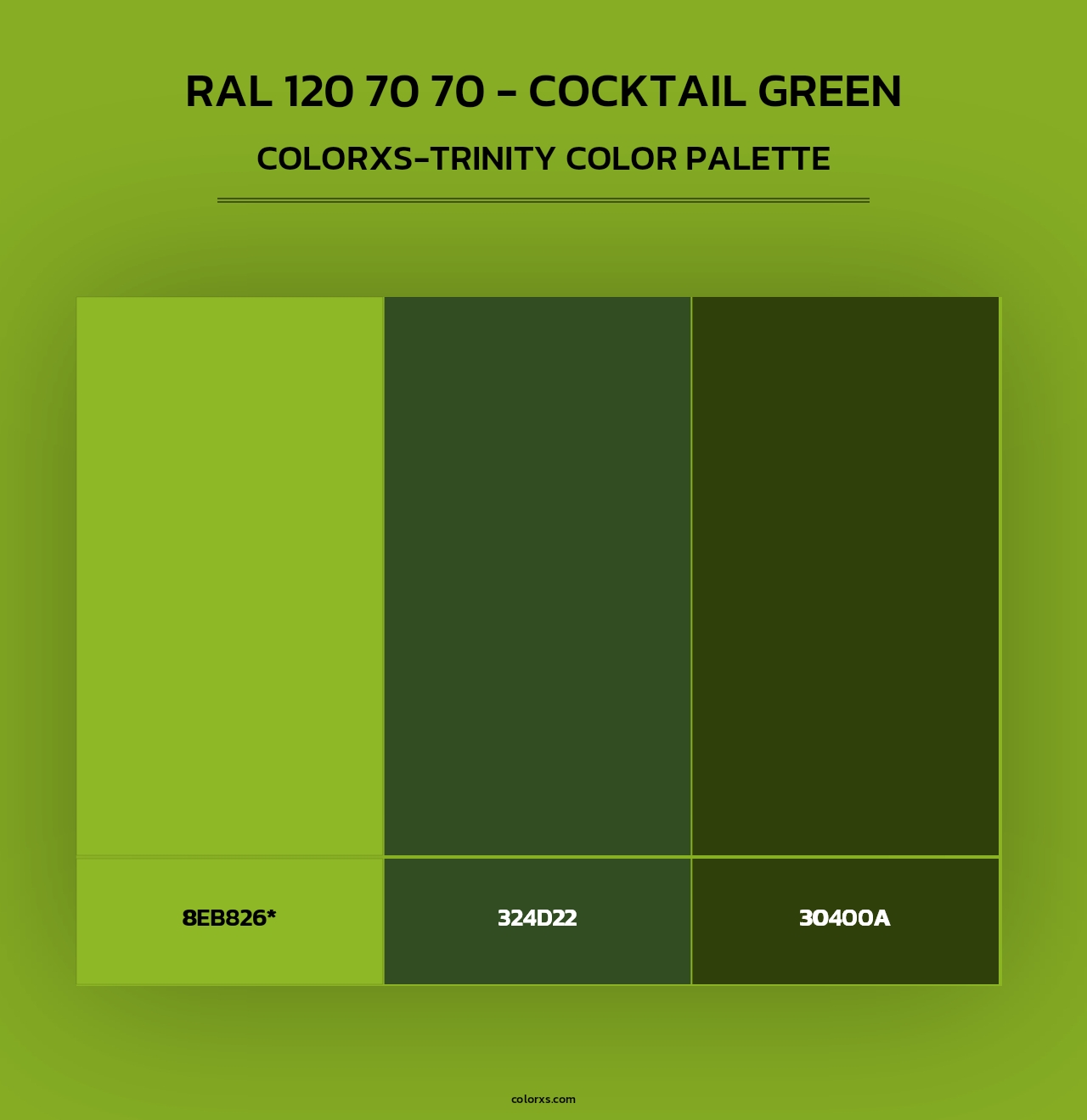RAL 120 70 70 - Cocktail Green - Colorxs Trinity Palette