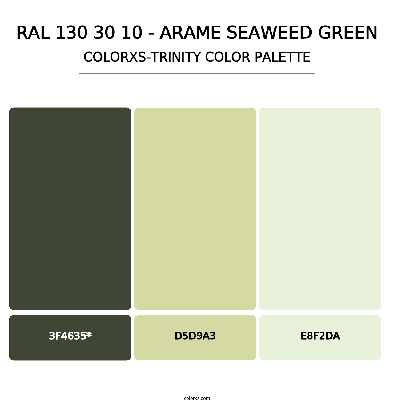 RAL 130 30 10 - Arame Seaweed Green - Colorxs Trinity Palette