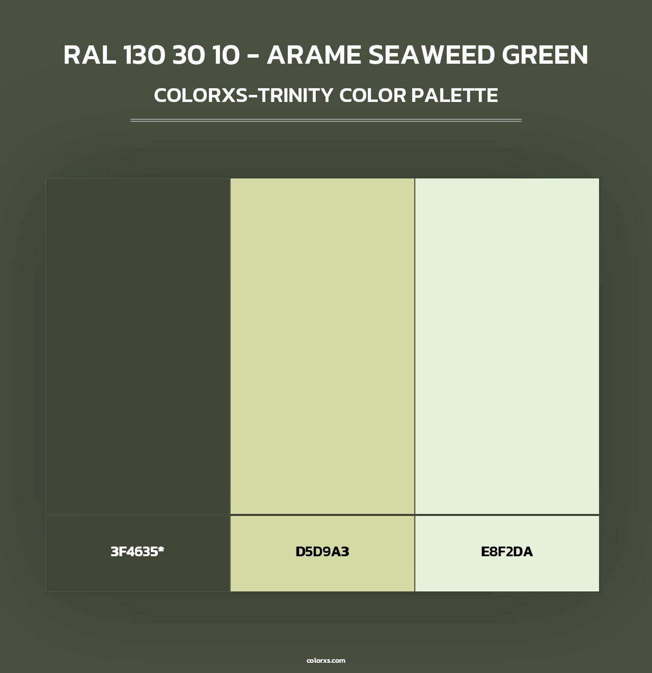 RAL 130 30 10 - Arame Seaweed Green - Colorxs Trinity Palette