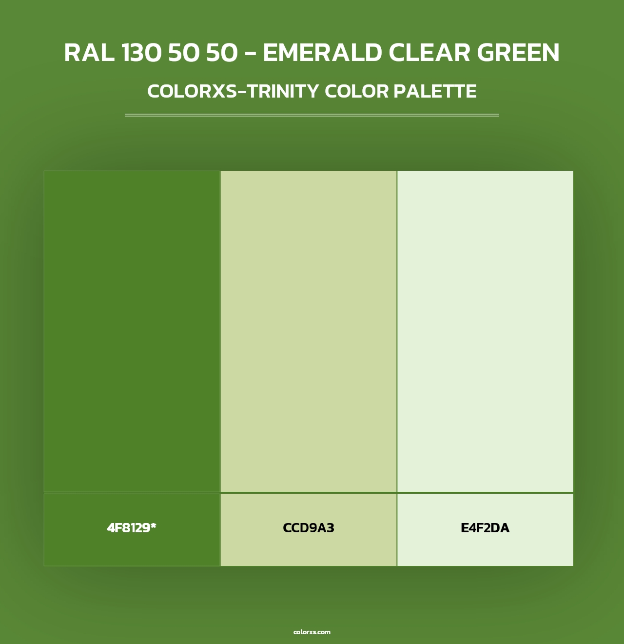 RAL 130 50 50 - Emerald Clear Green - Colorxs Trinity Palette