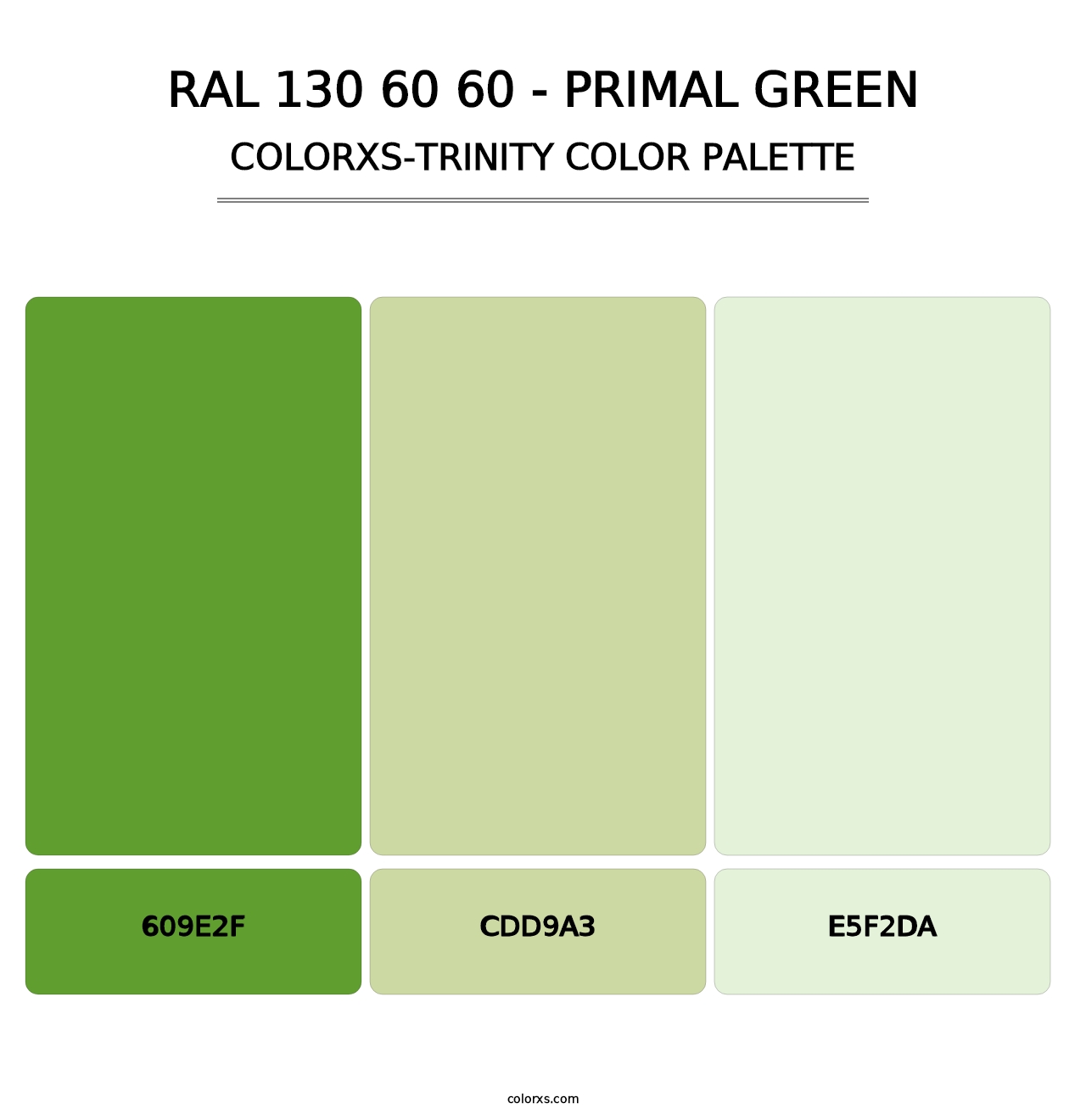 RAL 130 60 60 - Primal Green - Colorxs Trinity Palette