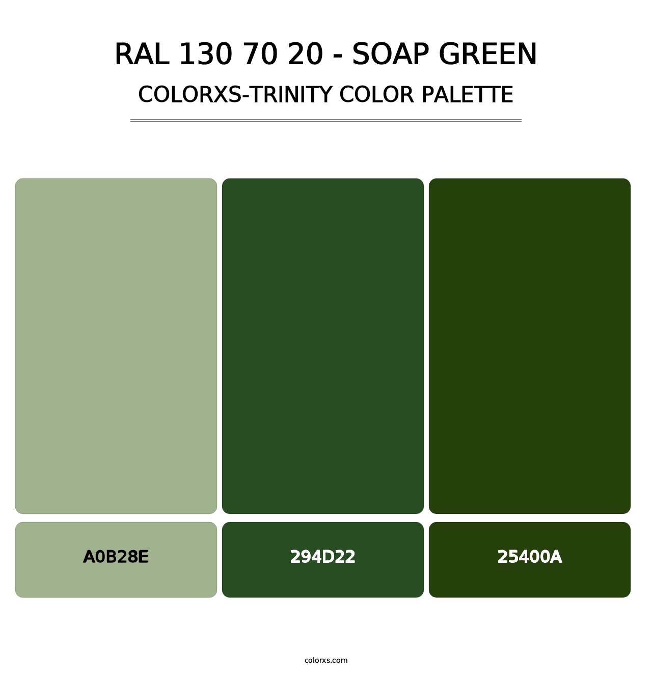RAL 130 70 20 - Soap Green - Colorxs Trinity Palette