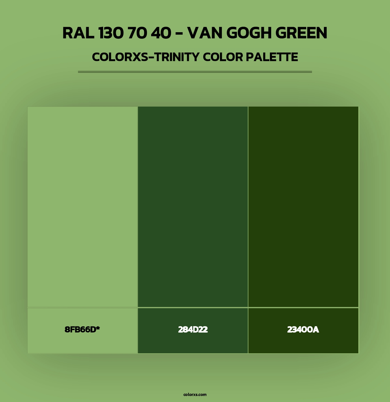 RAL 130 70 40 - Van Gogh Green - Colorxs Trinity Palette