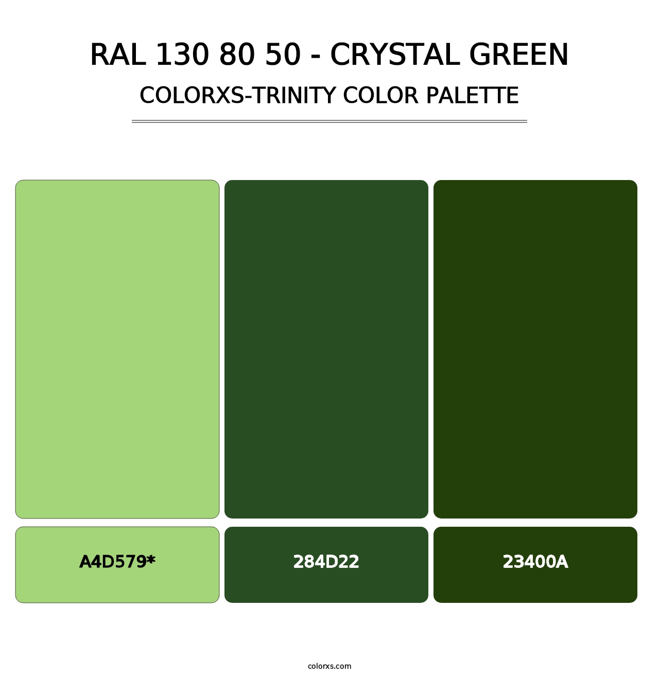 RAL 130 80 50 - Crystal Green - Colorxs Trinity Palette