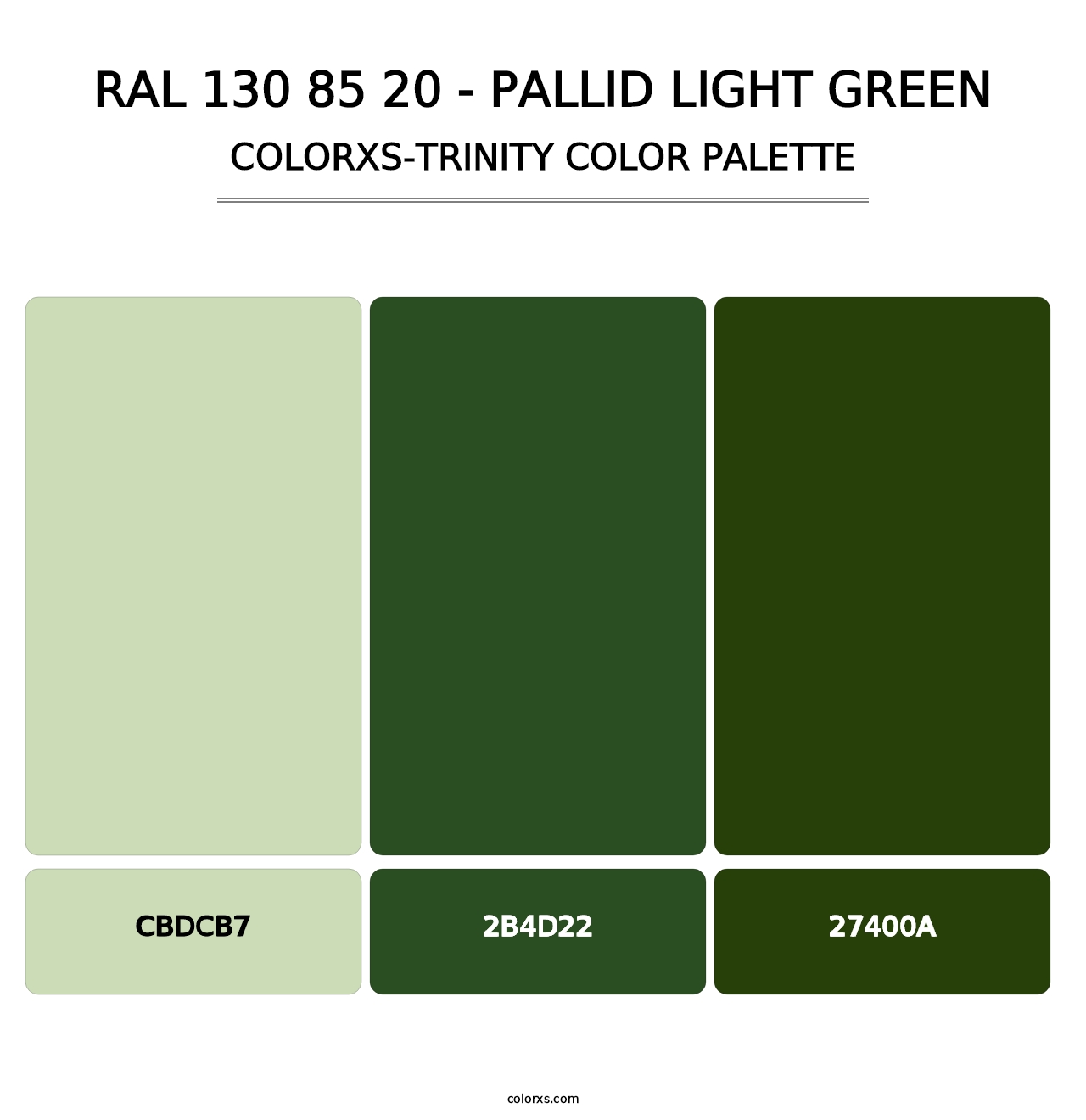 RAL 130 85 20 - Pallid Light Green - Colorxs Trinity Palette