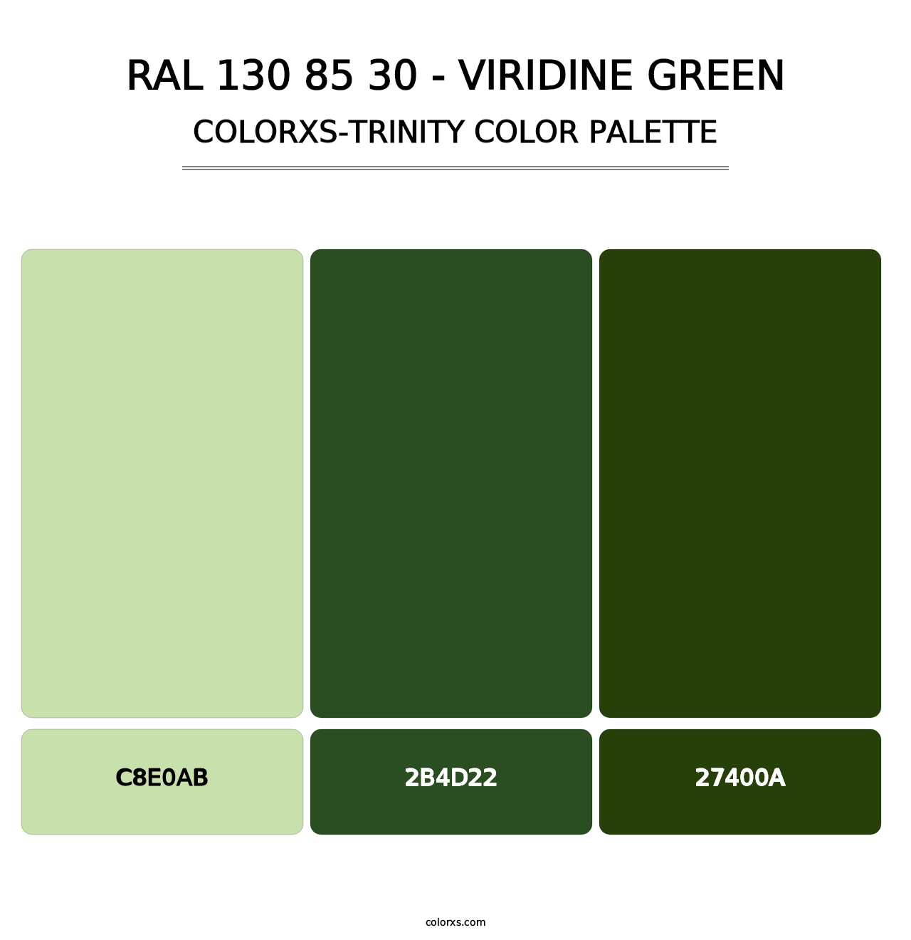 RAL 130 85 30 - Viridine Green - Colorxs Trinity Palette