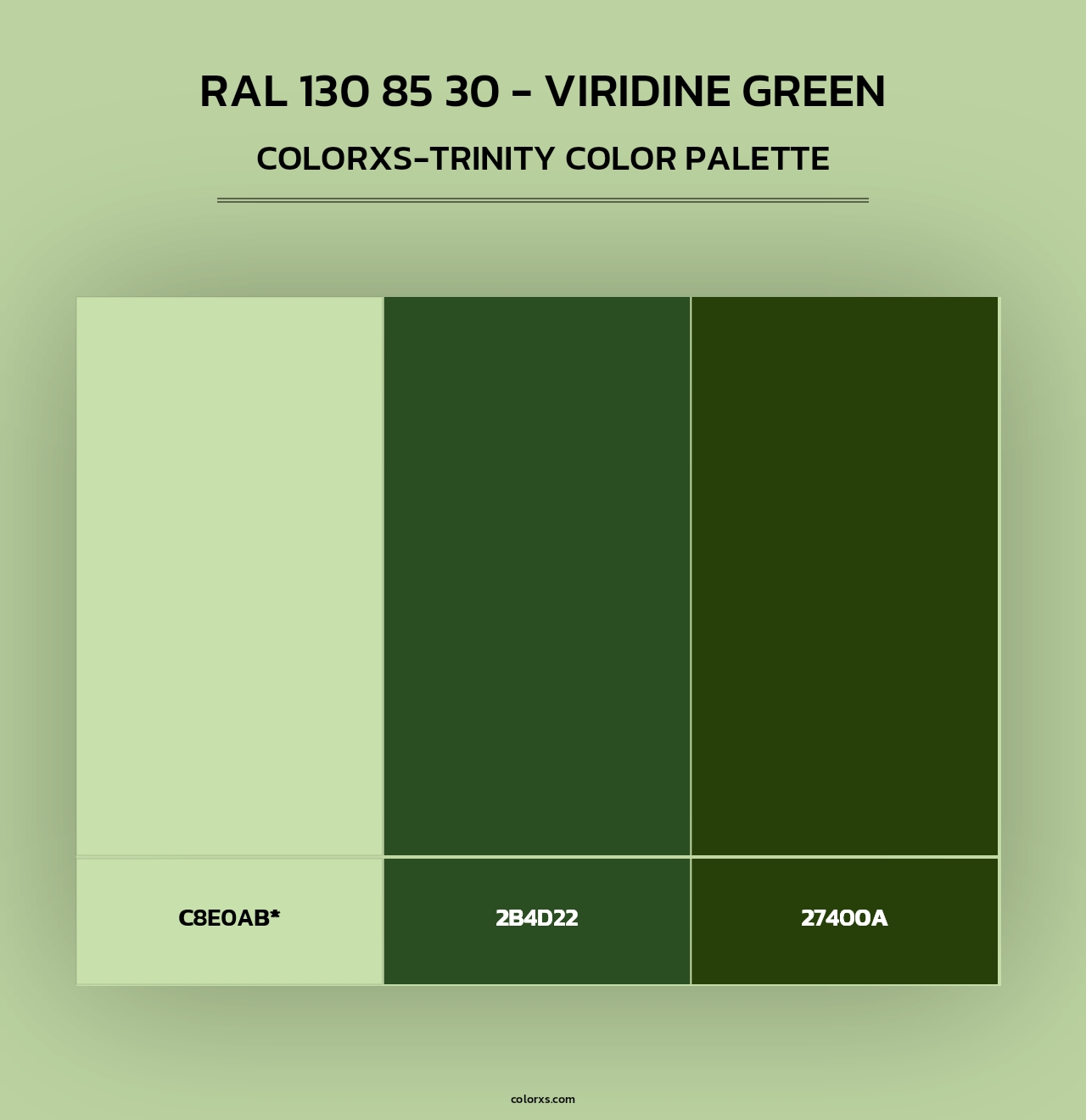 RAL 130 85 30 - Viridine Green - Colorxs Trinity Palette