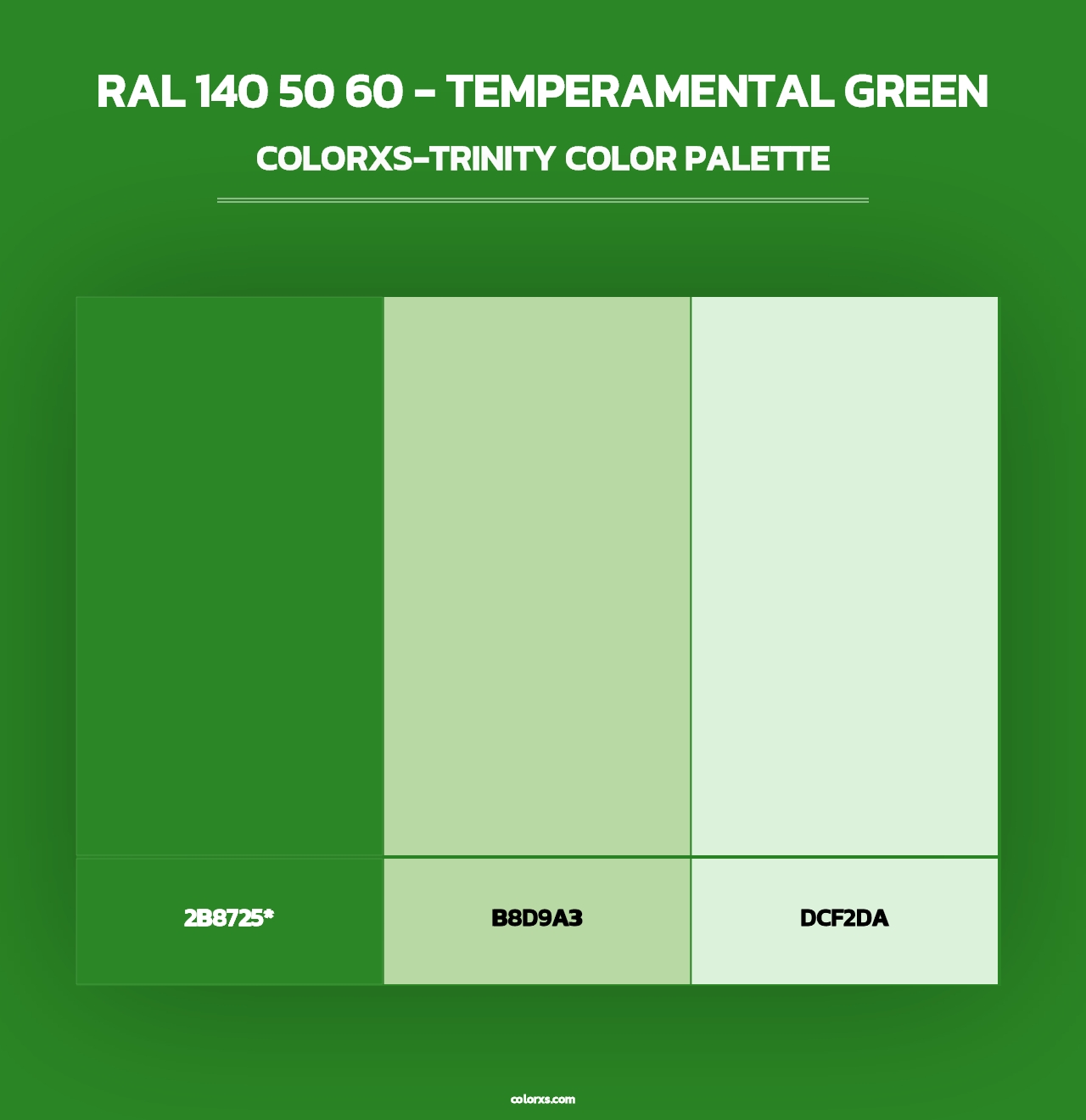 RAL 140 50 60 - Temperamental Green - Colorxs Trinity Palette