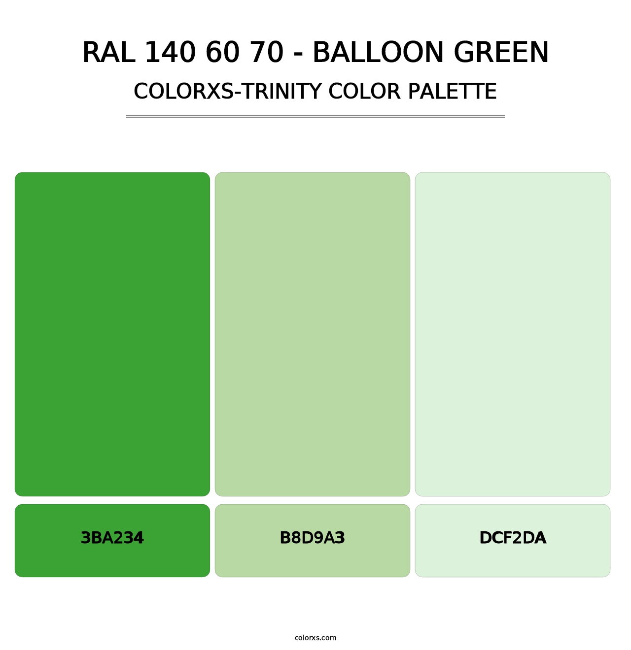 RAL 140 60 70 - Balloon Green - Colorxs Trinity Palette