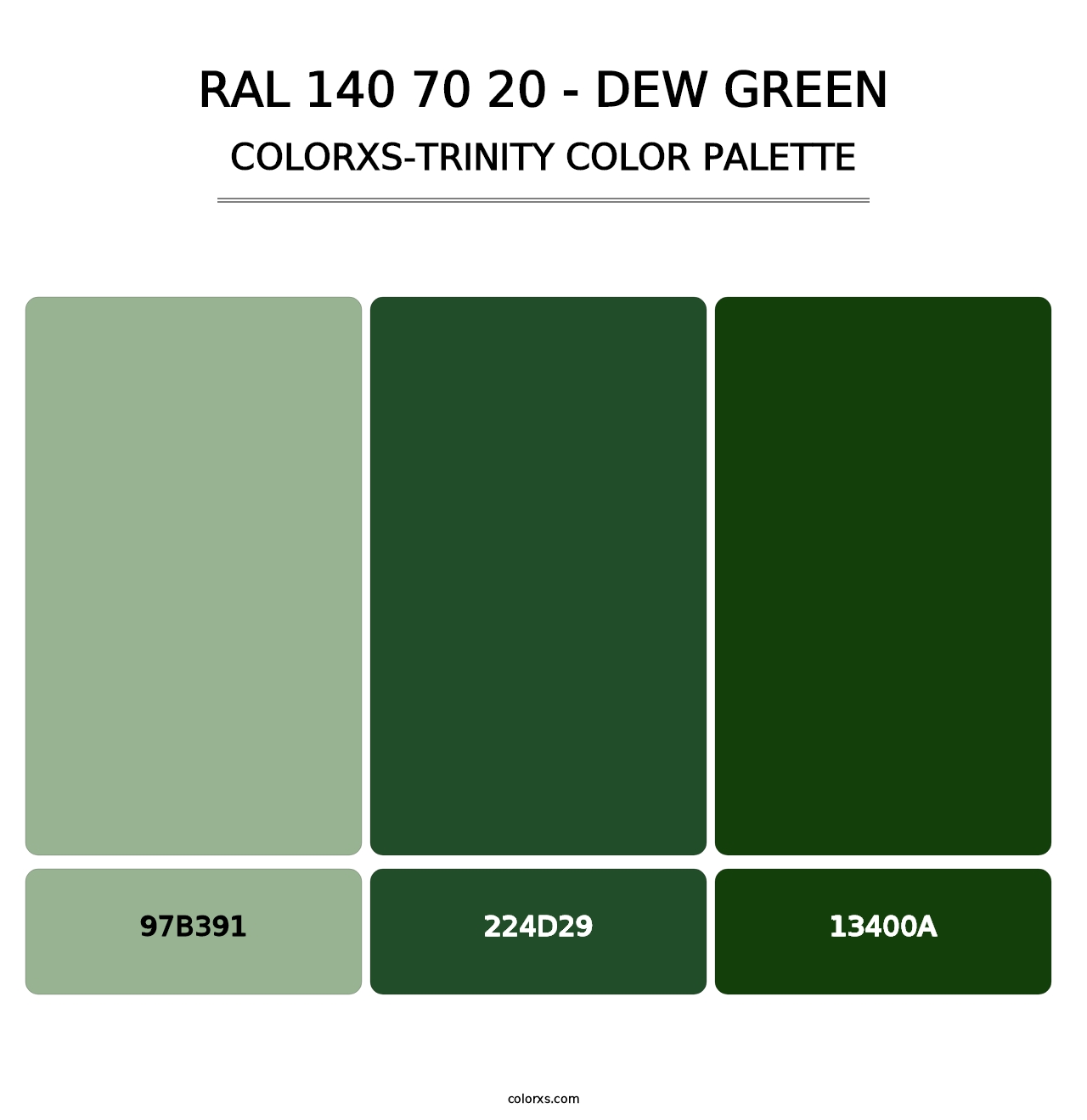 RAL 140 70 20 - Dew Green - Colorxs Trinity Palette