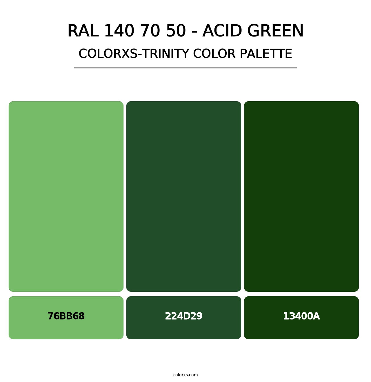 RAL 140 70 50 - Acid Green - Colorxs Trinity Palette