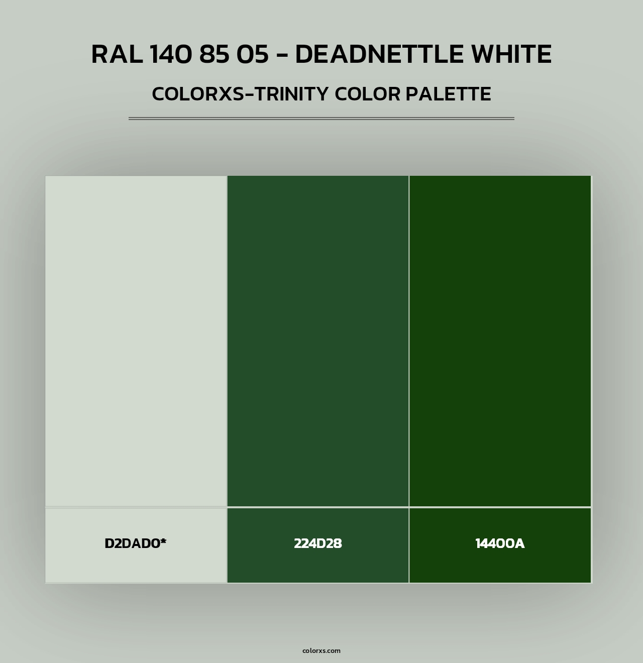 RAL 140 85 05 - Deadnettle White - Colorxs Trinity Palette