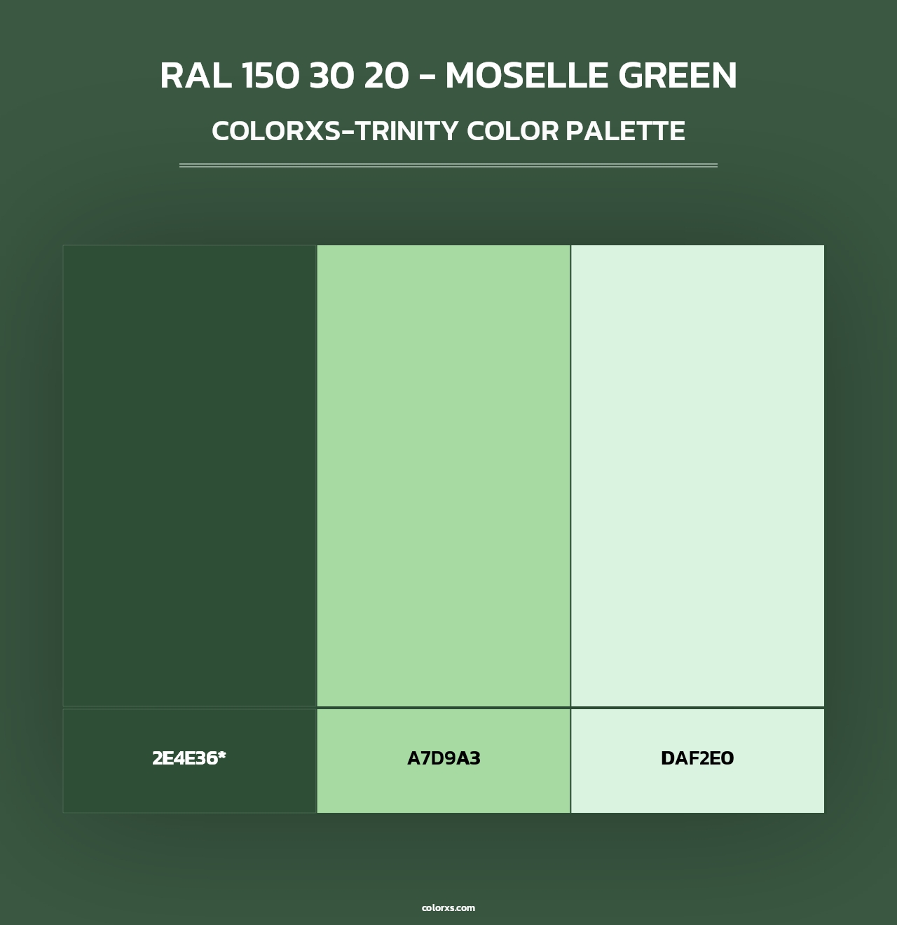 RAL 150 30 20 - Moselle Green - Colorxs Trinity Palette
