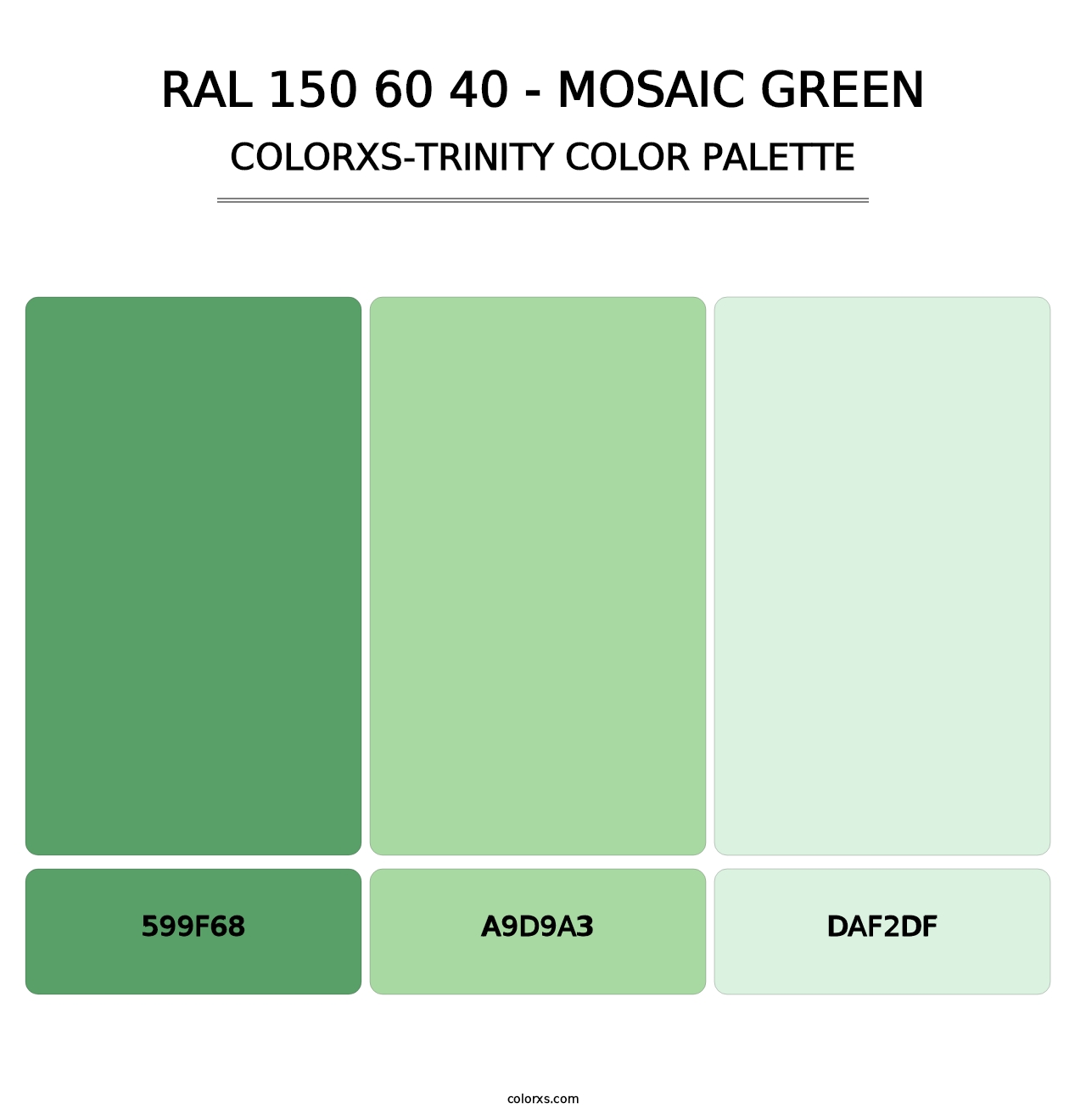 RAL 150 60 40 - Mosaic Green - Colorxs Trinity Palette