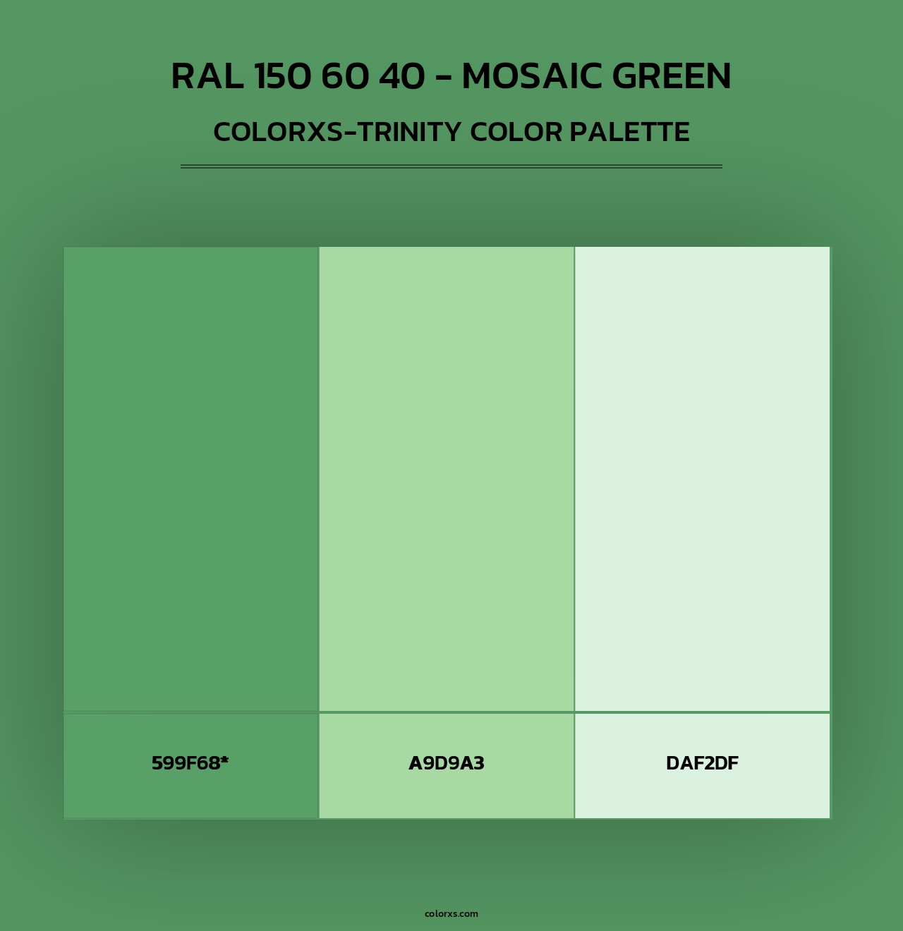 RAL 150 60 40 - Mosaic Green - Colorxs Trinity Palette
