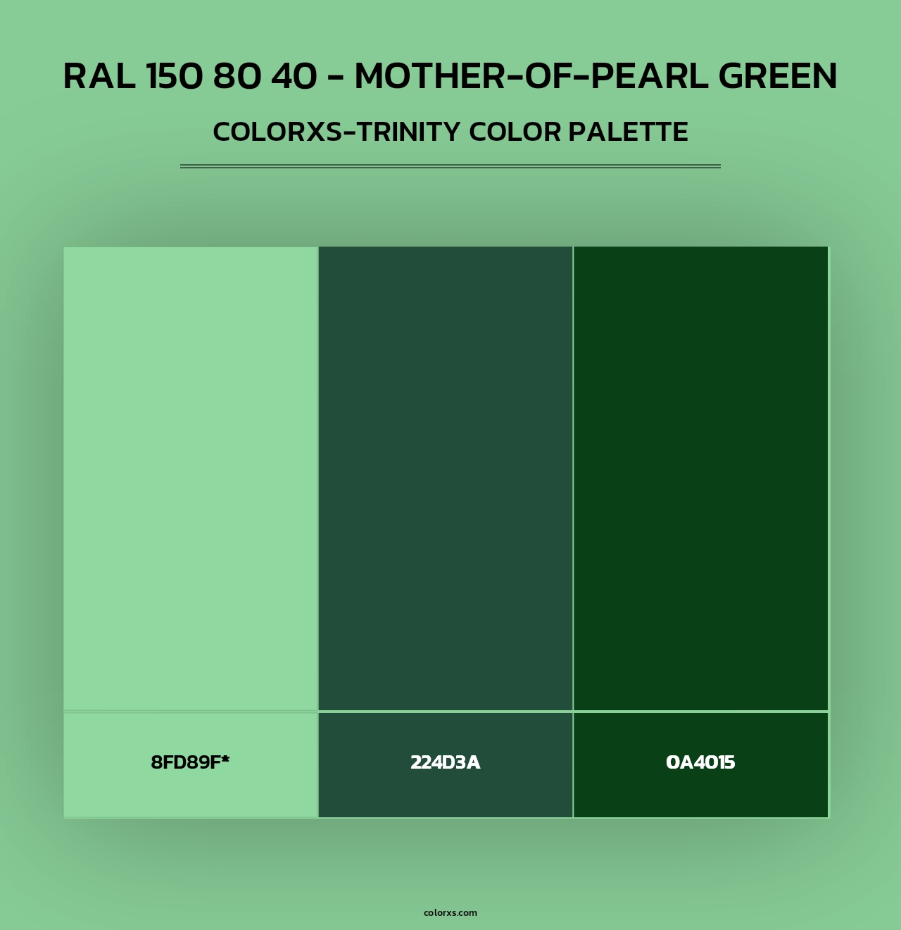 RAL 150 80 40 - Mother-Of-Pearl Green - Colorxs Trinity Palette