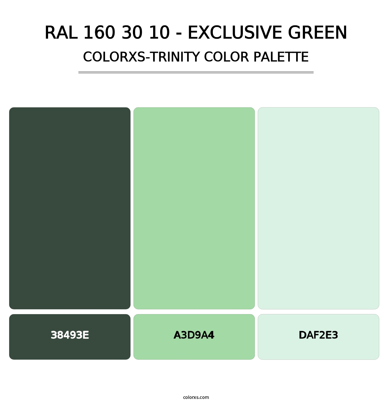 RAL 160 30 10 - Exclusive Green - Colorxs Trinity Palette