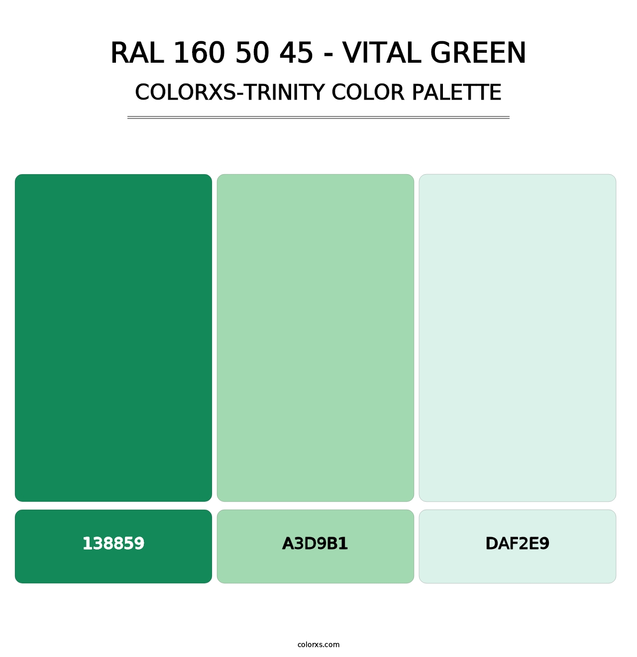 RAL 160 50 45 - Vital Green - Colorxs Trinity Palette