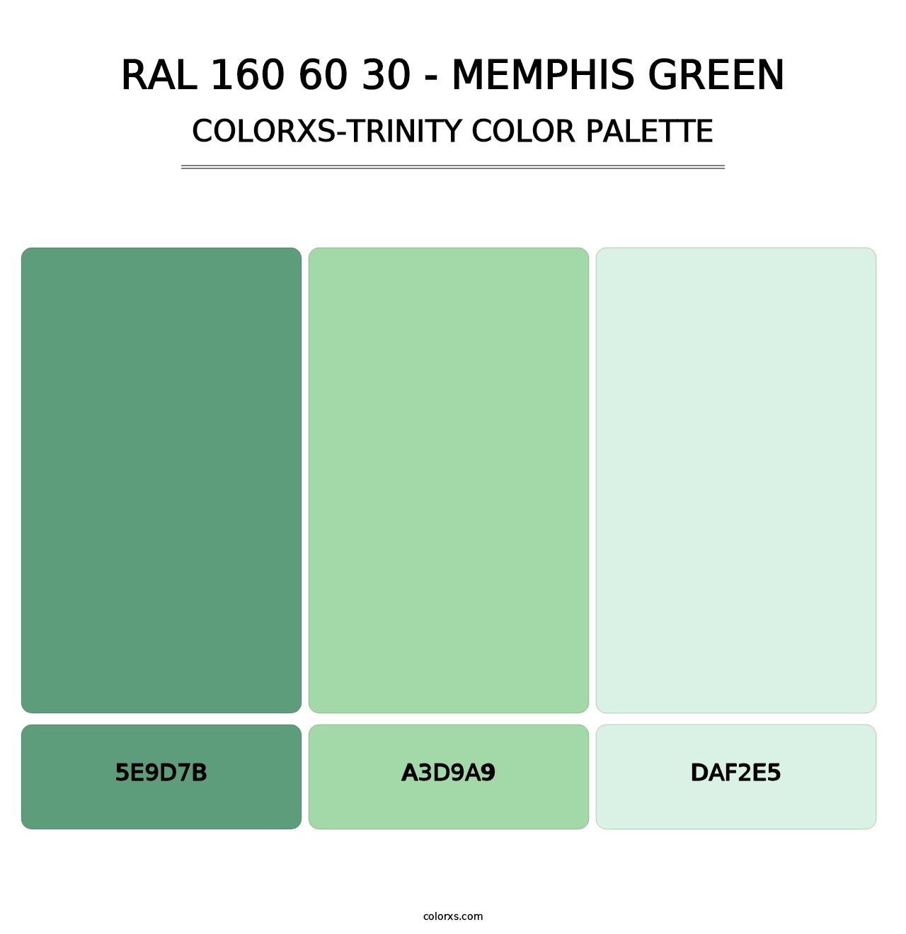 RAL 160 60 30 - Memphis Green - Colorxs Trinity Palette