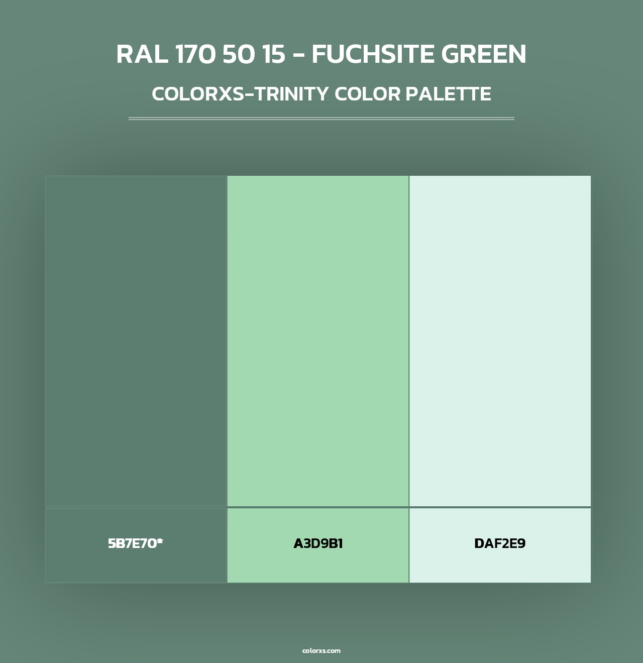 RAL 170 50 15 - Fuchsite Green - Colorxs Trinity Palette