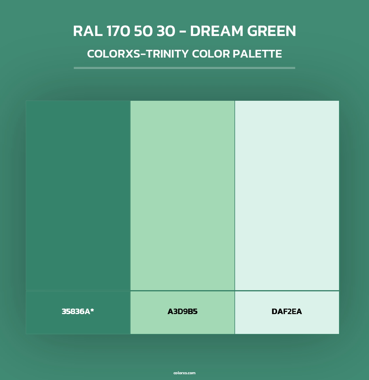 RAL 170 50 30 - Dream Green - Colorxs Trinity Palette