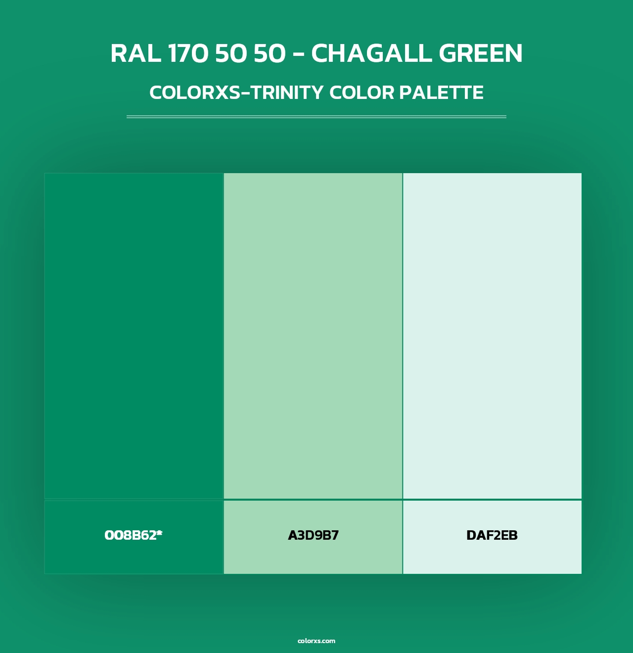 RAL 170 50 50 - Chagall Green - Colorxs Trinity Palette