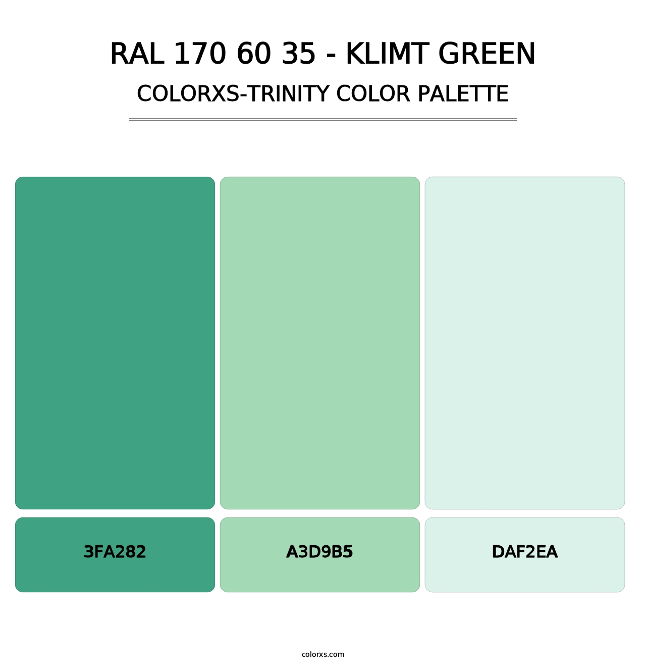RAL 170 60 35 - Klimt Green - Colorxs Trinity Palette