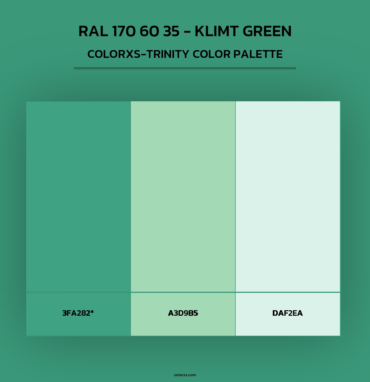 RAL 170 60 35 - Klimt Green - Colorxs Trinity Palette