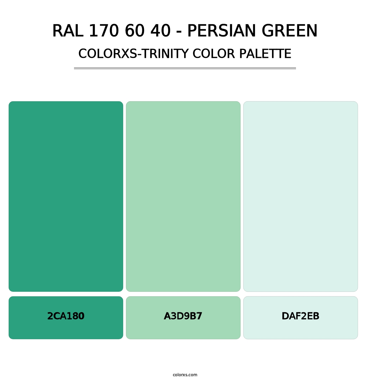 RAL 170 60 40 - Persian Green - Colorxs Trinity Palette