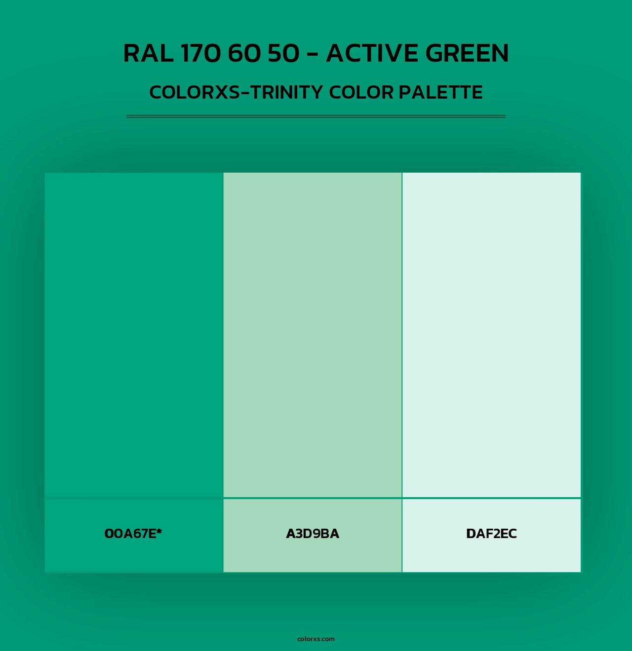 RAL 170 60 50 - Active Green - Colorxs Trinity Palette