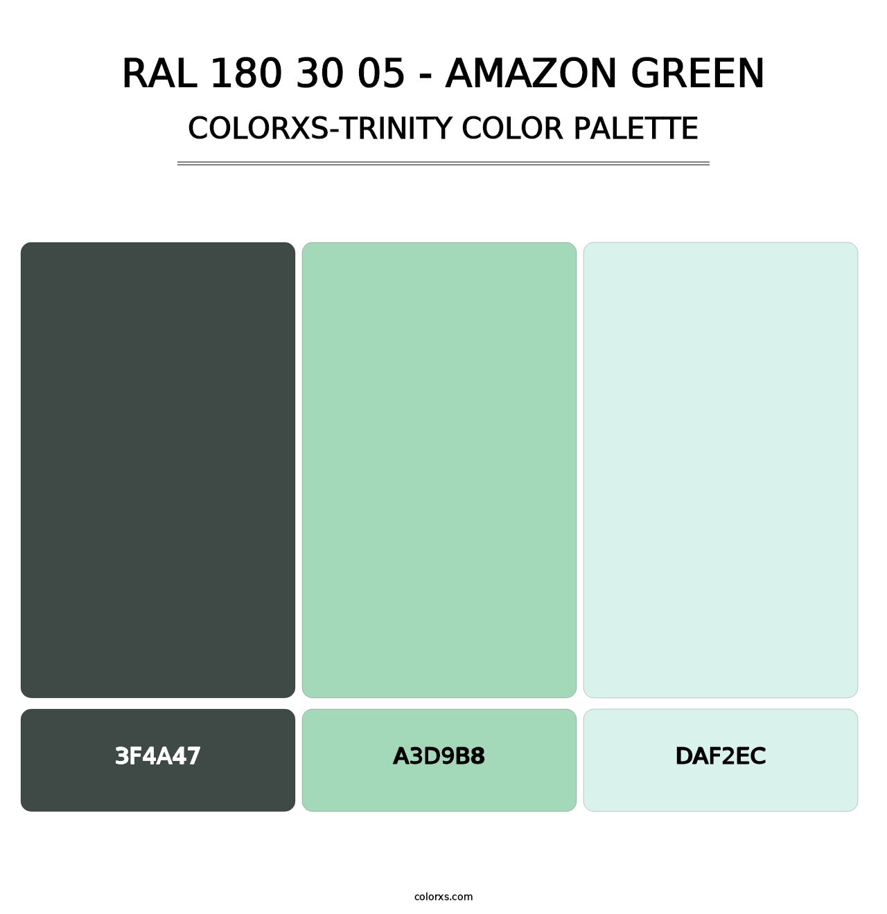 RAL 180 30 05 - Amazon Green - Colorxs Trinity Palette