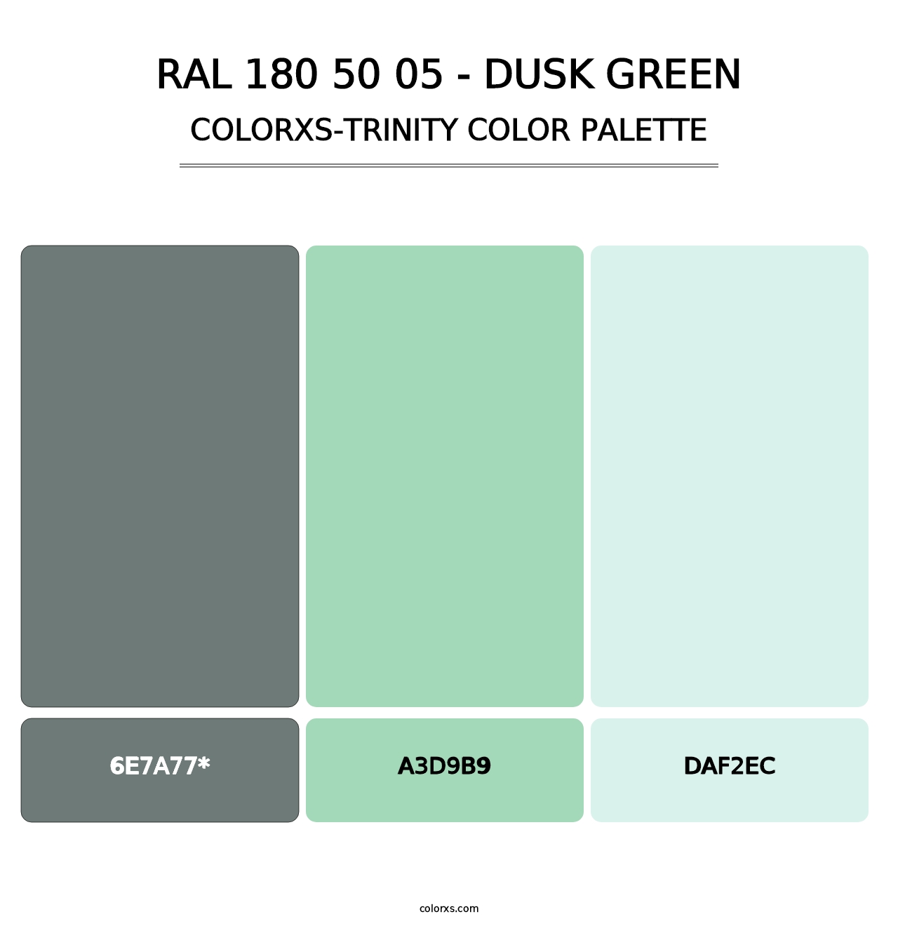 RAL 180 50 05 - Dusk Green - Colorxs Trinity Palette