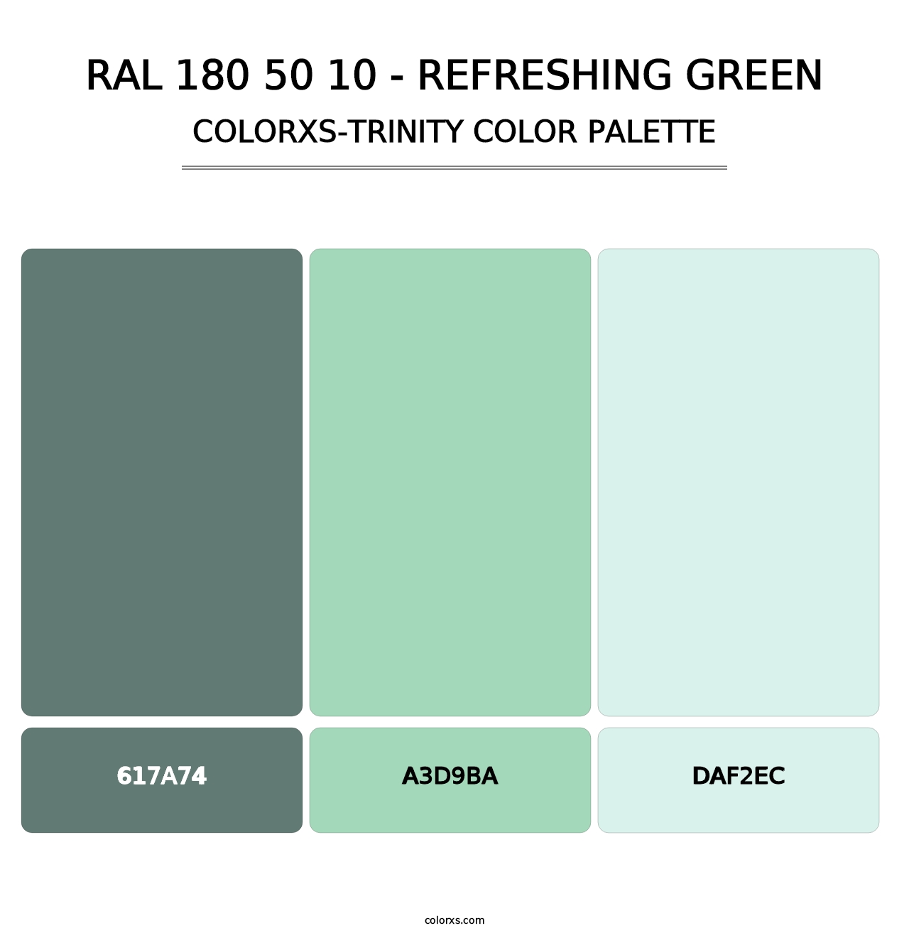 RAL 180 50 10 - Refreshing Green - Colorxs Trinity Palette