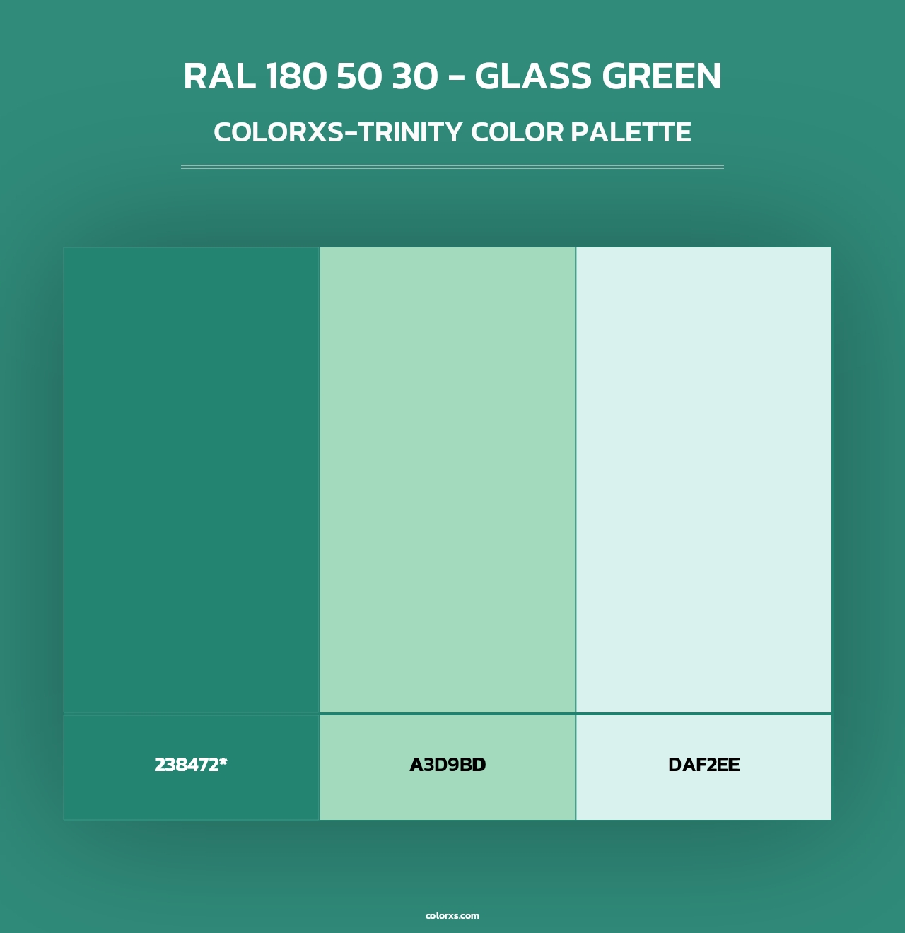 RAL 180 50 30 - Glass Green - Colorxs Trinity Palette