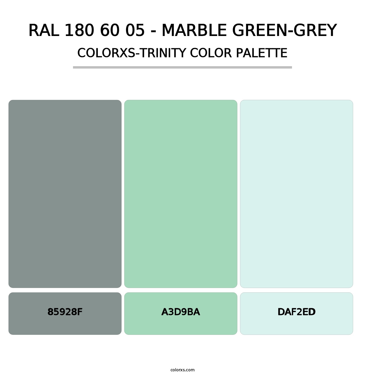 RAL 180 60 05 - Marble Green-Grey - Colorxs Trinity Palette