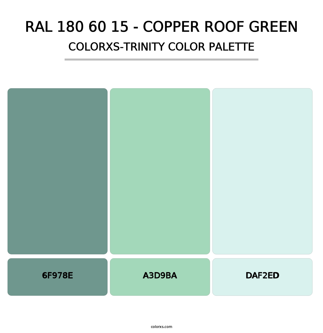 RAL 180 60 15 - Copper Roof Green - Colorxs Trinity Palette