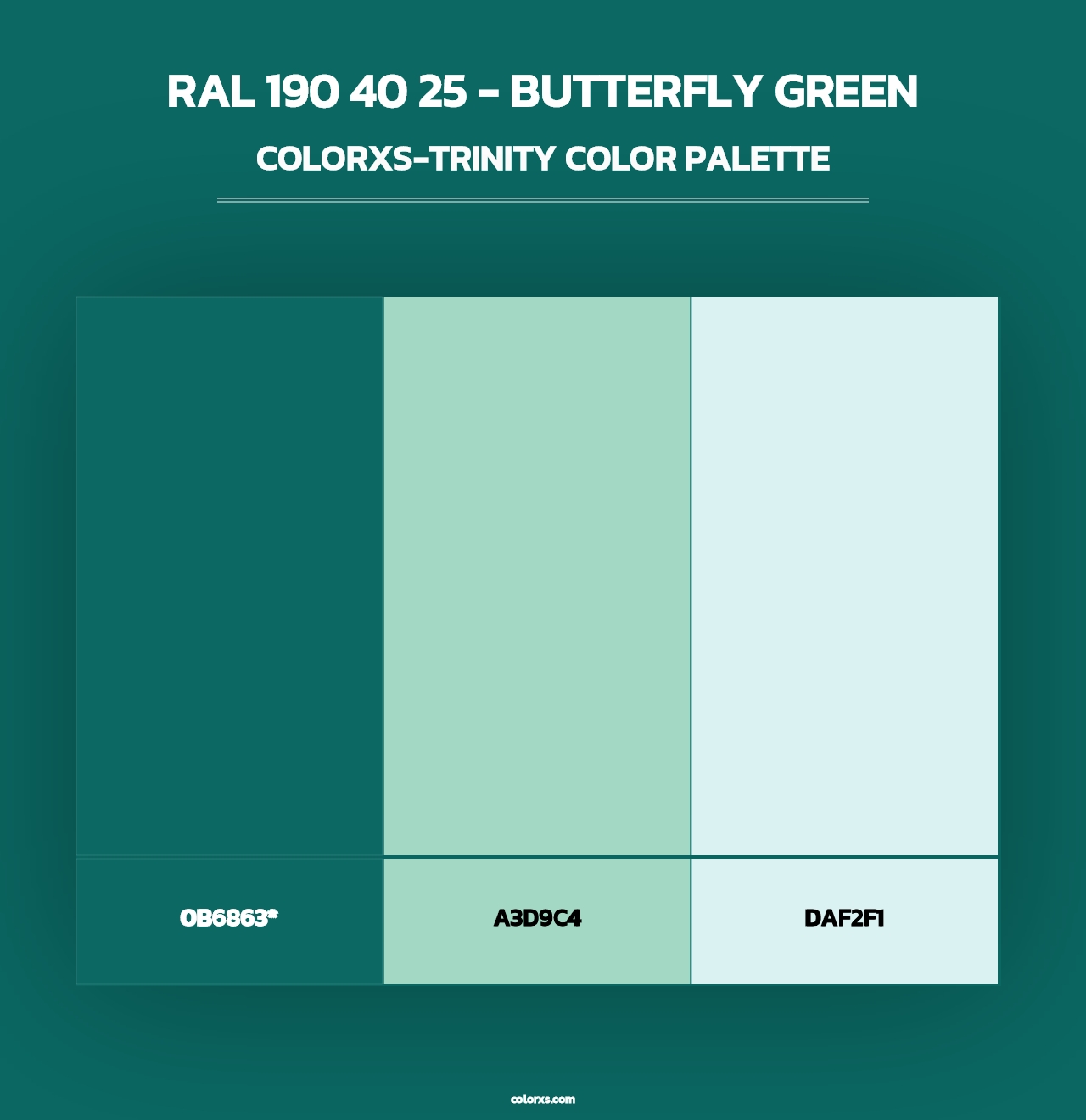 RAL 190 40 25 - Butterfly Green - Colorxs Trinity Palette