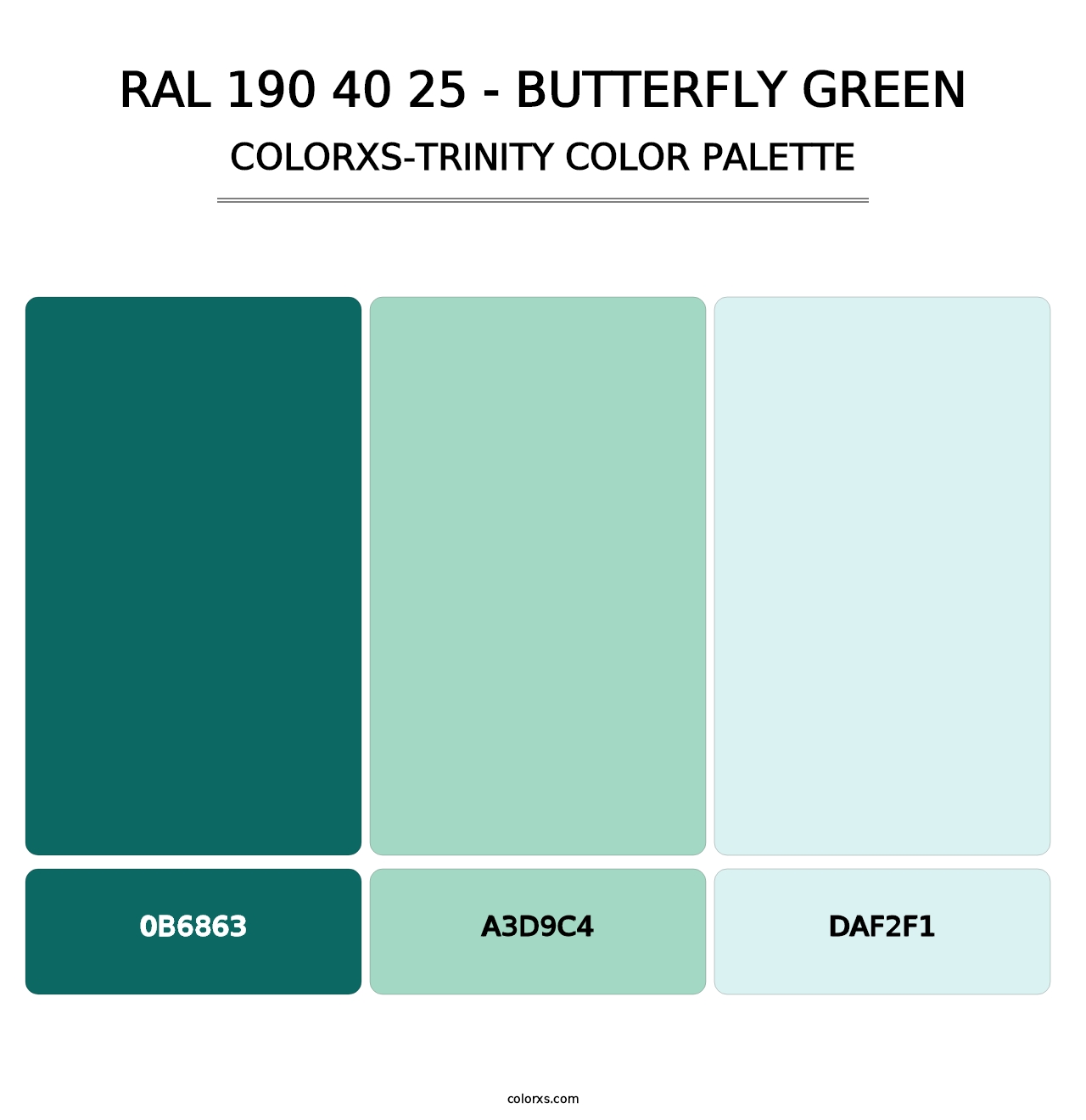 RAL 190 40 25 - Butterfly Green - Colorxs Trinity Palette