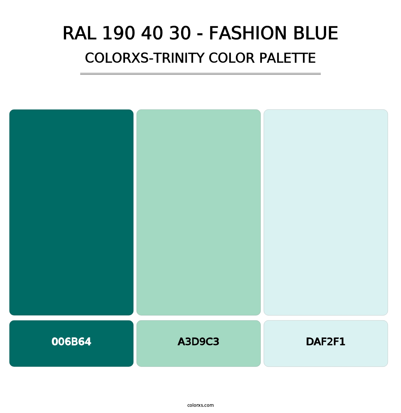 RAL 190 40 30 - Fashion Blue - Colorxs Trinity Palette