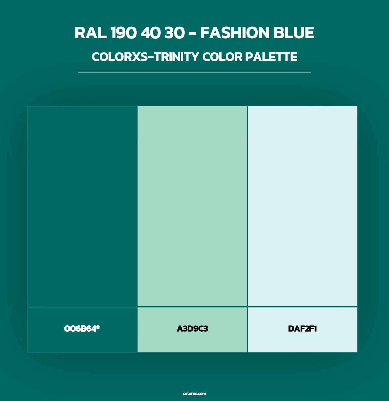 RAL 190 40 30 - Fashion Blue - Colorxs Trinity Palette
