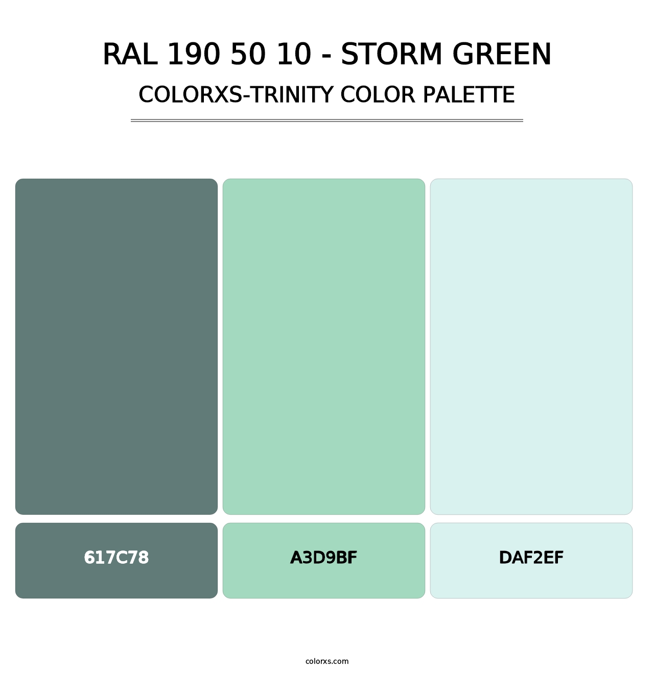 RAL 190 50 10 - Storm Green - Colorxs Trinity Palette