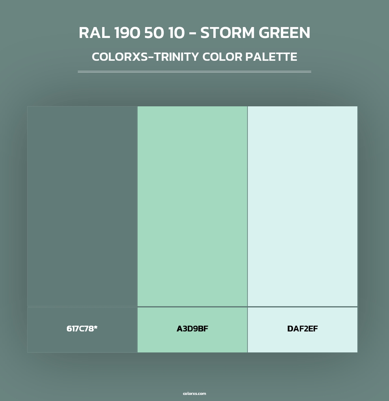 RAL 190 50 10 - Storm Green - Colorxs Trinity Palette