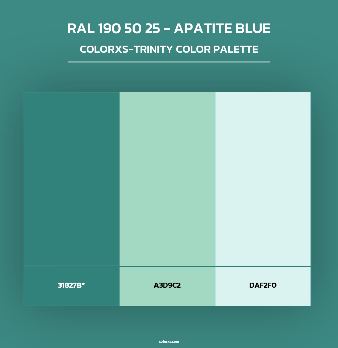 RAL 190 50 25 - Apatite Blue - Colorxs Trinity Palette
