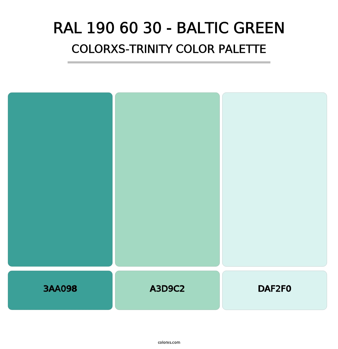 RAL 190 60 30 - Baltic Green - Colorxs Trinity Palette
